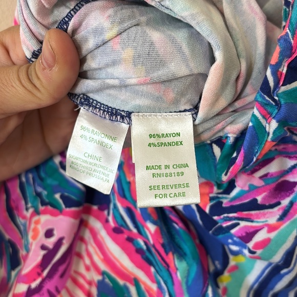 Lilly Pulitzer Ailsie Jumpsuit True Blue Seas Size Medium - Picture 10 of 10